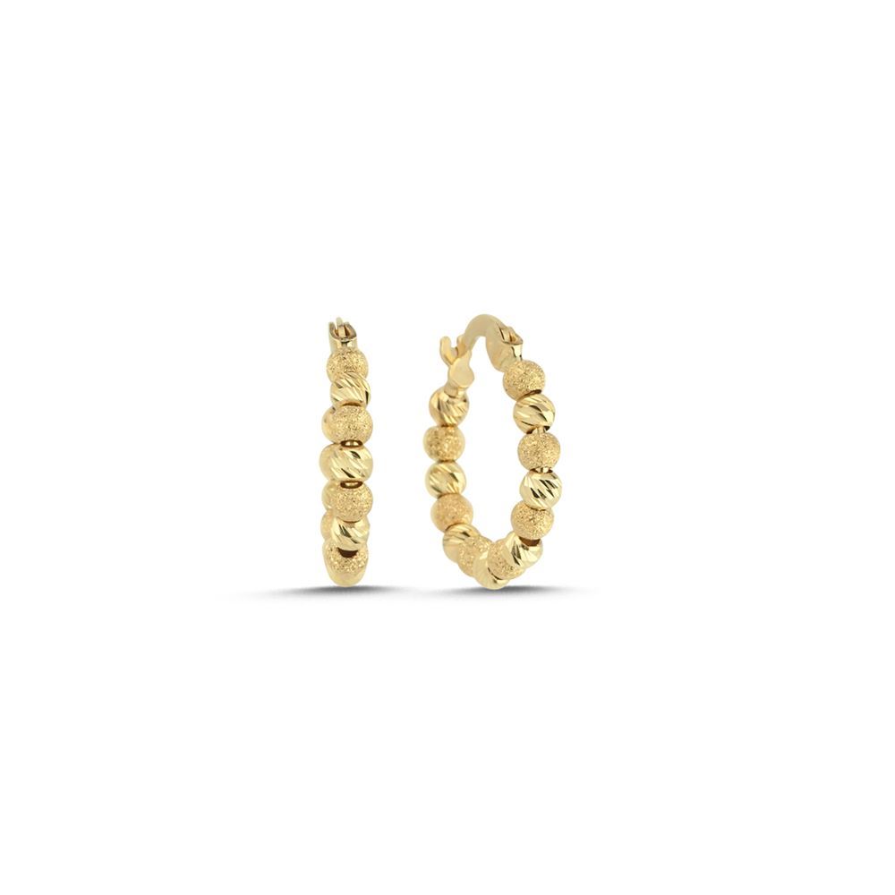 Dorika Tasarım Kalemli Halka Küpe