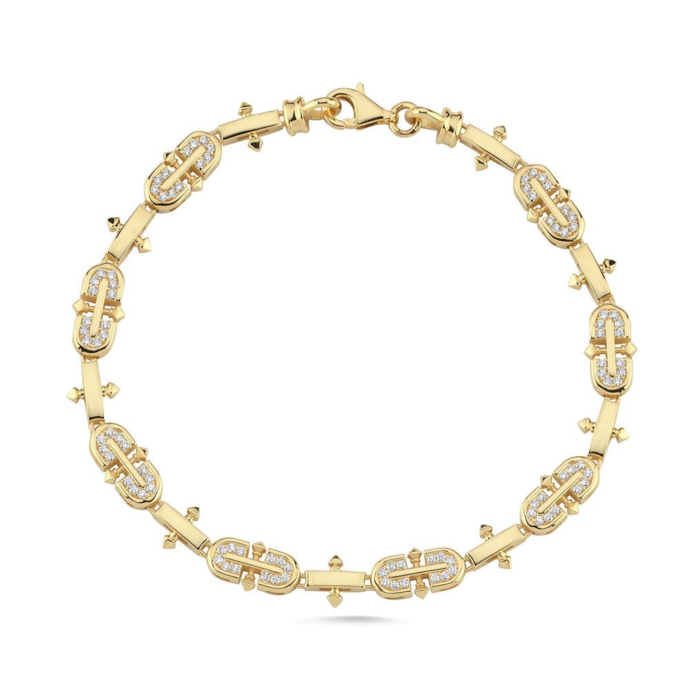 Şövalye Tasarım Taşlı Bileklik