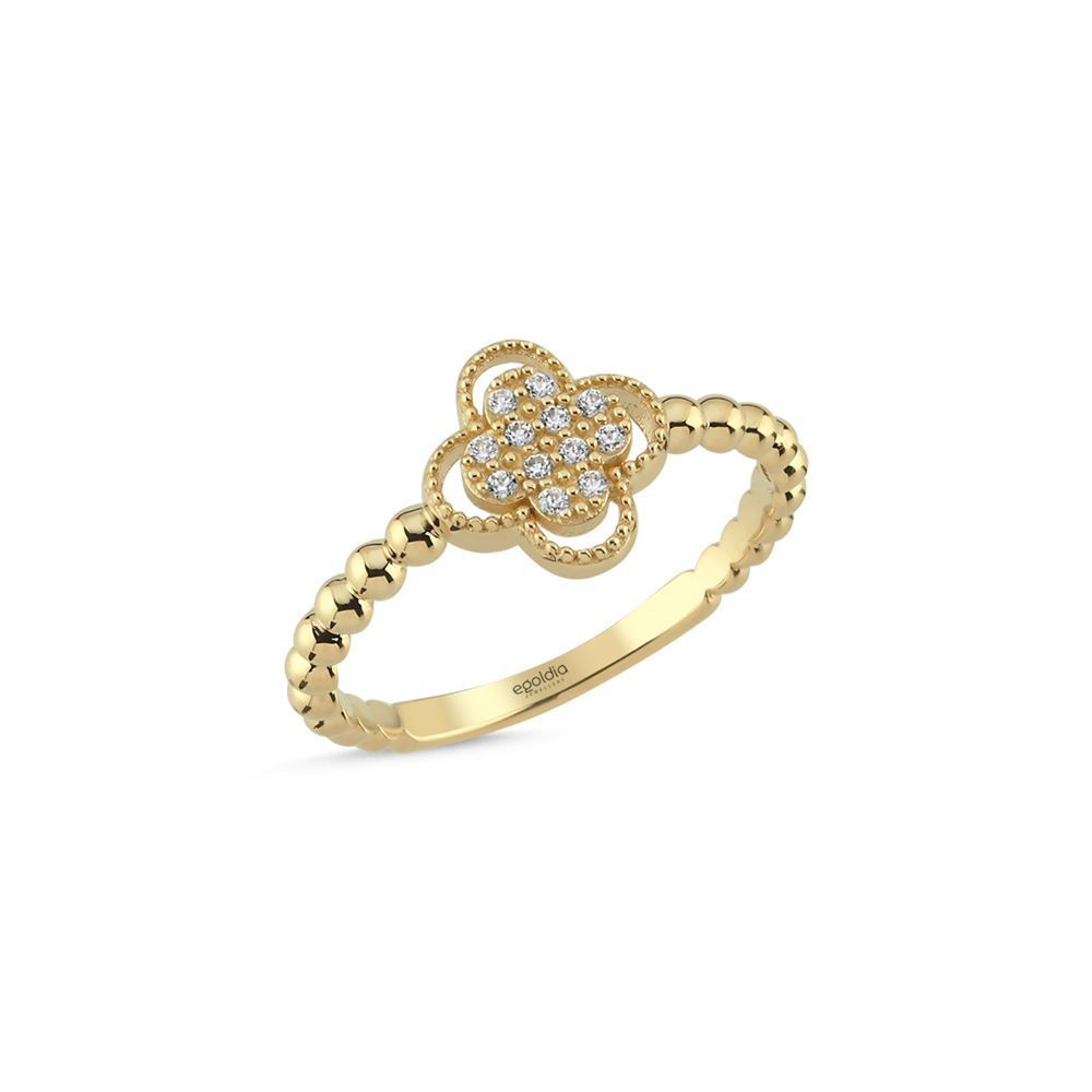 Yonca Taşlı Yüzük