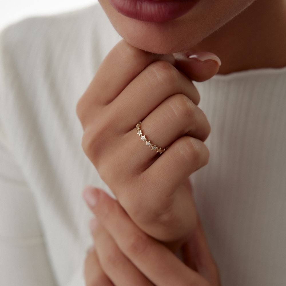 Yıldız Taşlı Yüzük