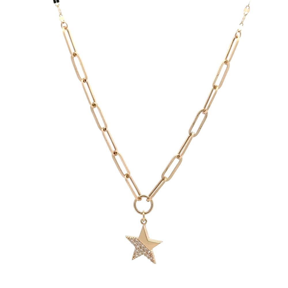 Yıldız Ataç Pullu Taşlı Kolye