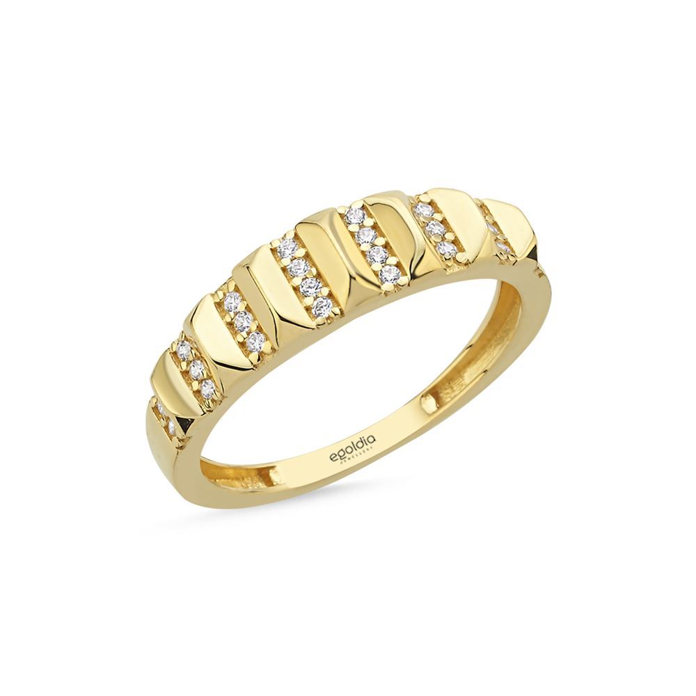 Sıralı Taşlı Yüzük