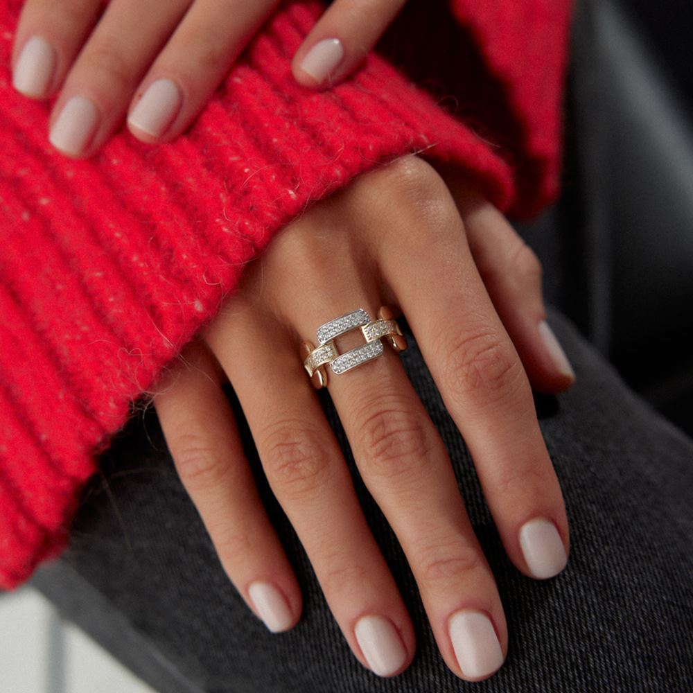 Kare Taşlı Yüzük