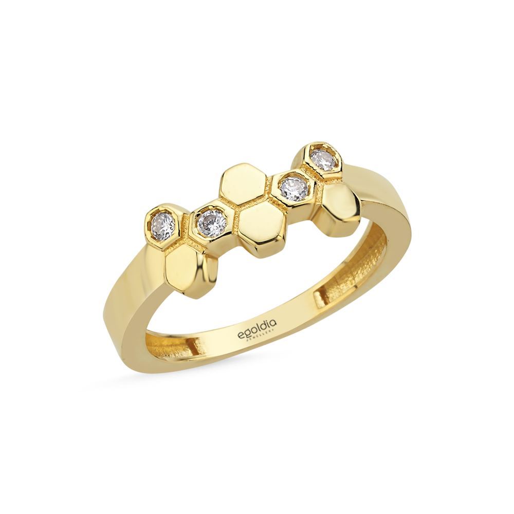 Petek Taşlı Yüzük