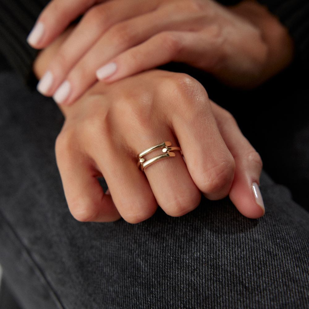 Kaburga İkili Sade Yüzük