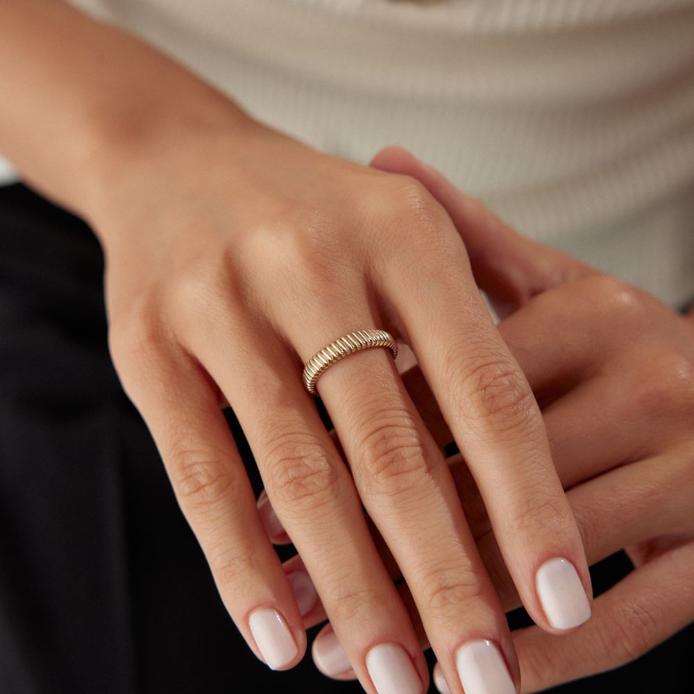 Taşsız İnce İstiridye Yüzük