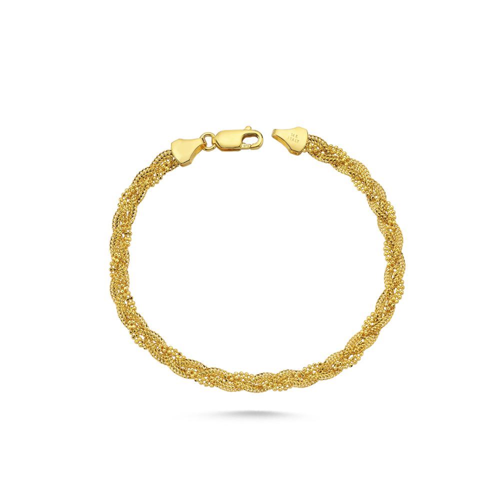 Kırmızı İtalyan Örme Bileklik