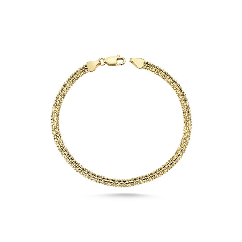 İtalyan Oluklu Nokta Tasarım Bileklik