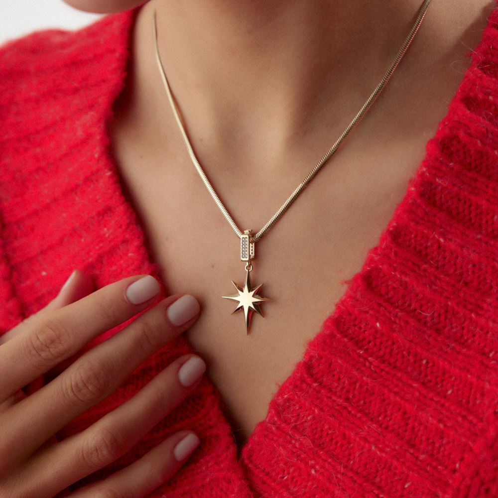 Kutup Yıldız Charm Kolye Ucu