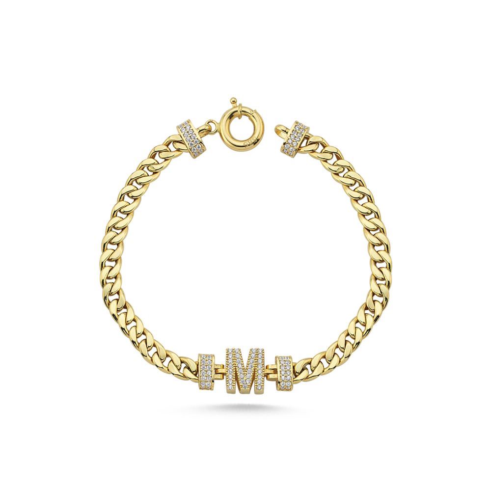 Gurmet Harfli Taşlı Bileklik