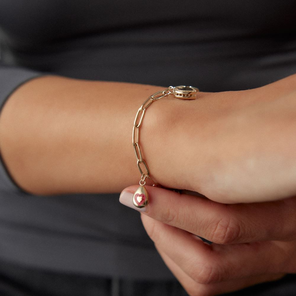 Taşlı Kalpli Bileklik
