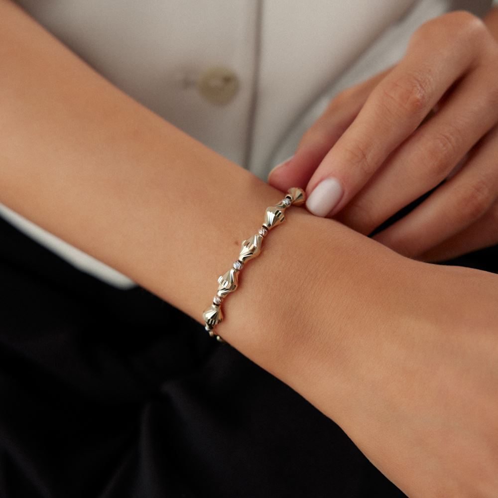 Silindir Dorika Kalemli İki Renk Bileklik