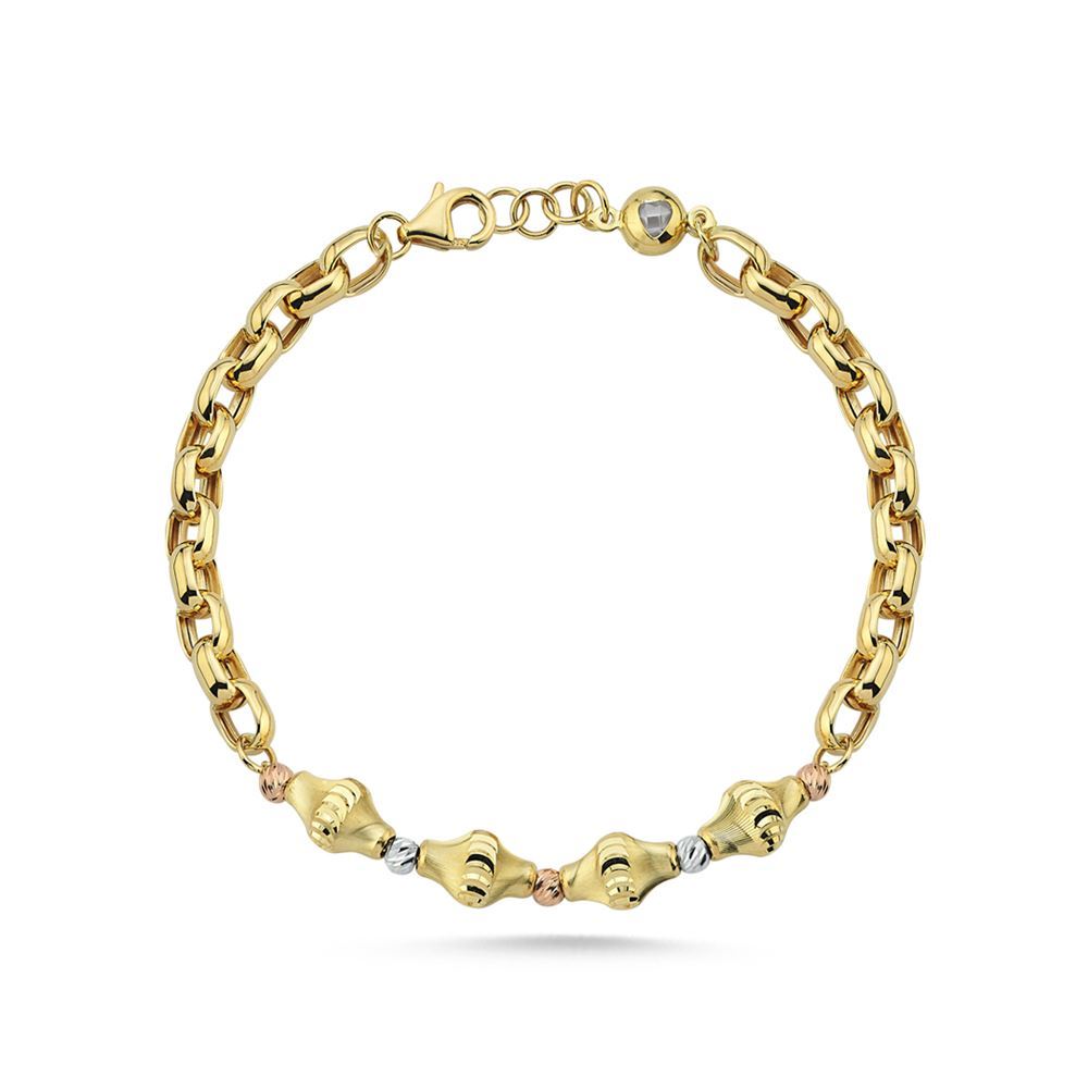 Silindir Dorika Halka Zincir Bileklik