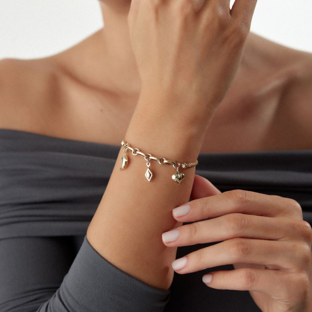 Kalp Yunus Prizma Tasarım Dorika Bileklik