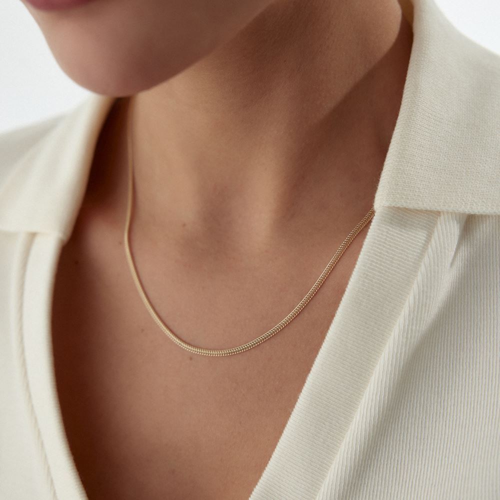 İtalyan Balıksırtı Kolye 54 Cm