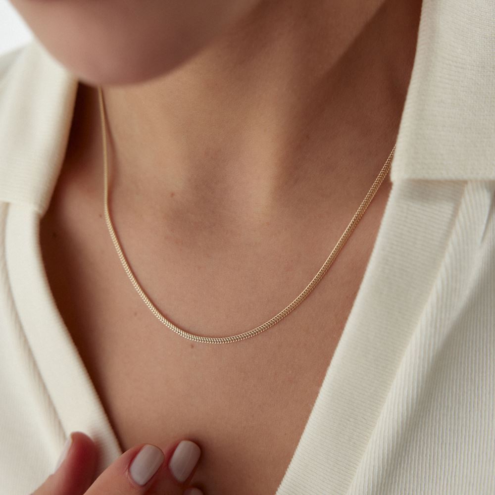 İtalyan Balıksırtı Kolye 54 Cm