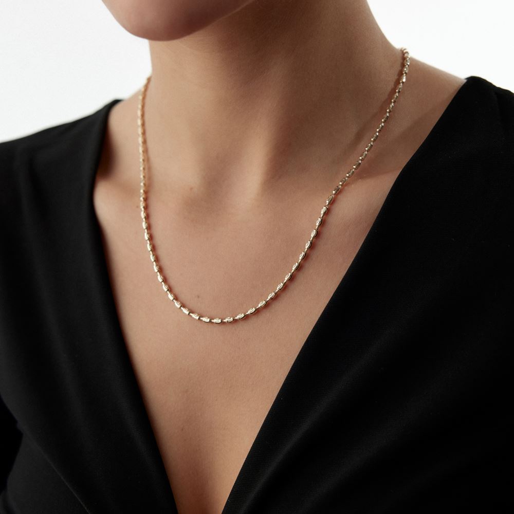 İtalyan Küp Tasarım Kolye 50 Cm