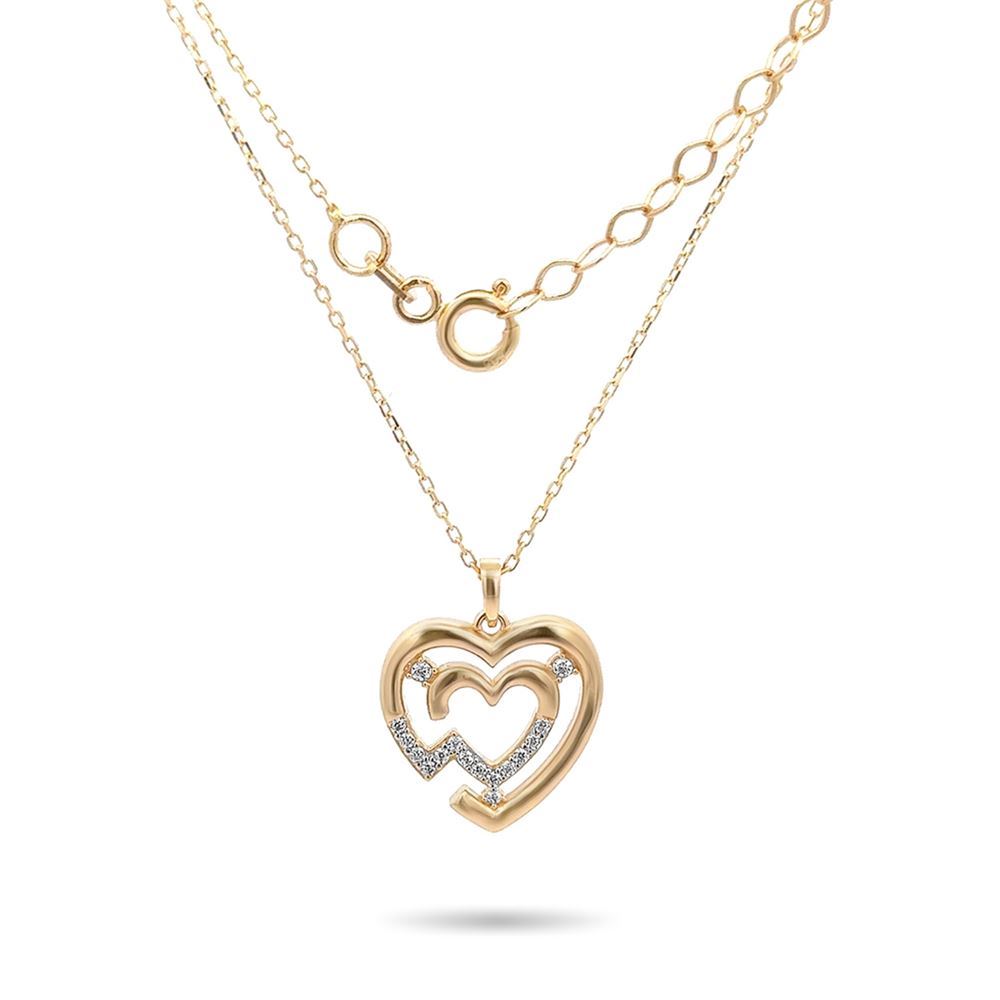 Kalpli Taşlı Kolye