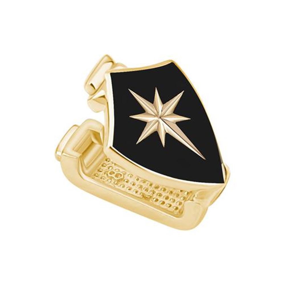 Siyah Kalkan 9Mm Bileklik Charm