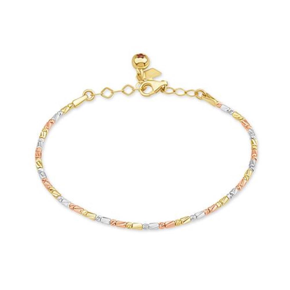 Silindir Top Top Altın Bileklik