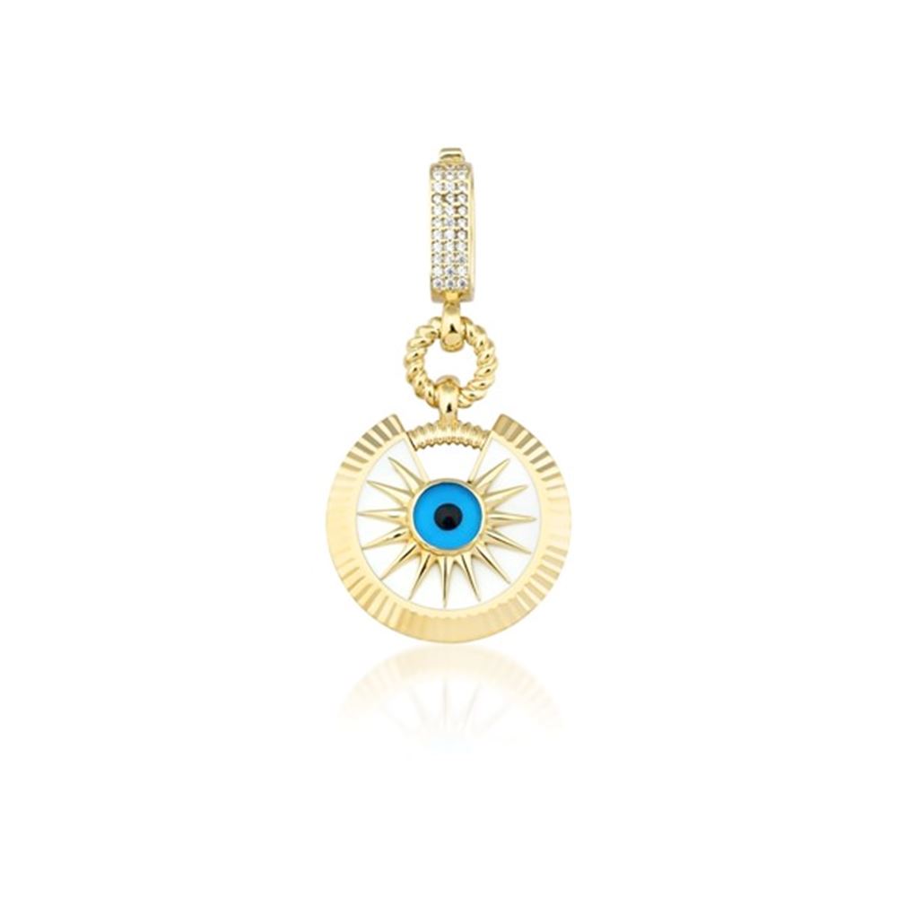 Nazar Boncuklu Yıldız Kolye Ucu Charm