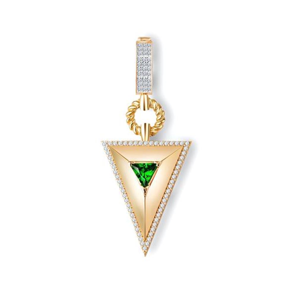 Zümrüt Pramit Kolye Ucu Charm