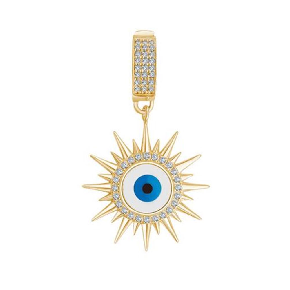 Nazar Boncuklu Güneş Charm