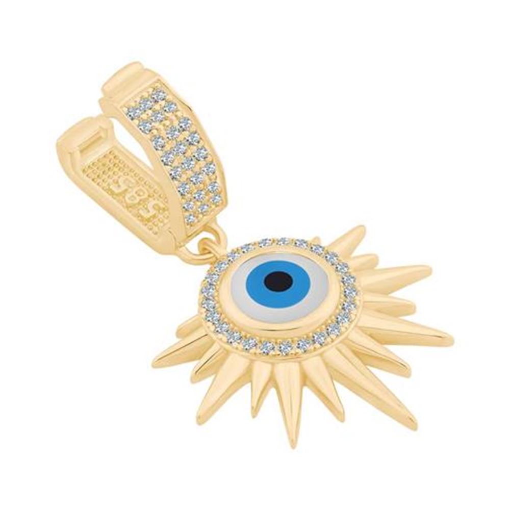 Nazar Boncuklu Taşlı Charm