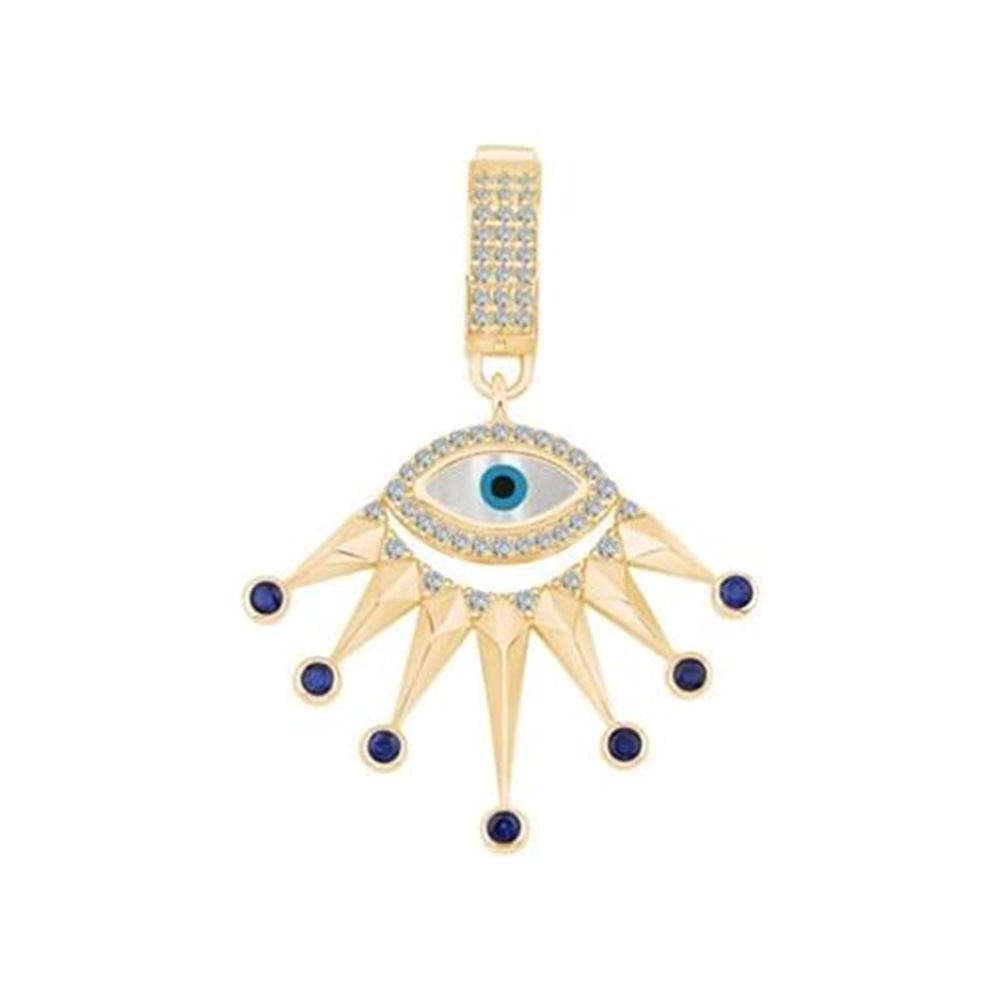 Pembe Taşlı Nazar Göz Charm