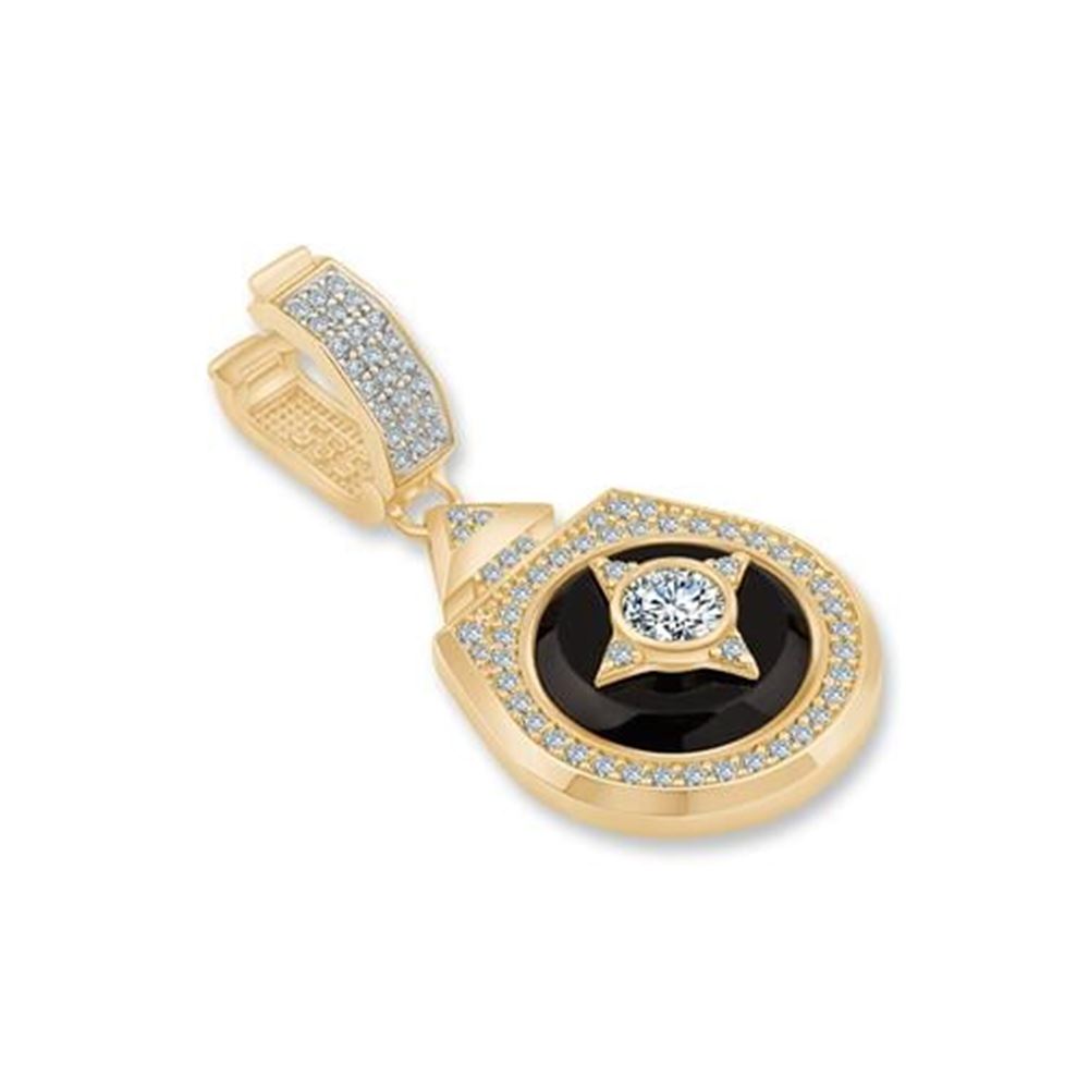 Beş Taşlı Madalyon Charm