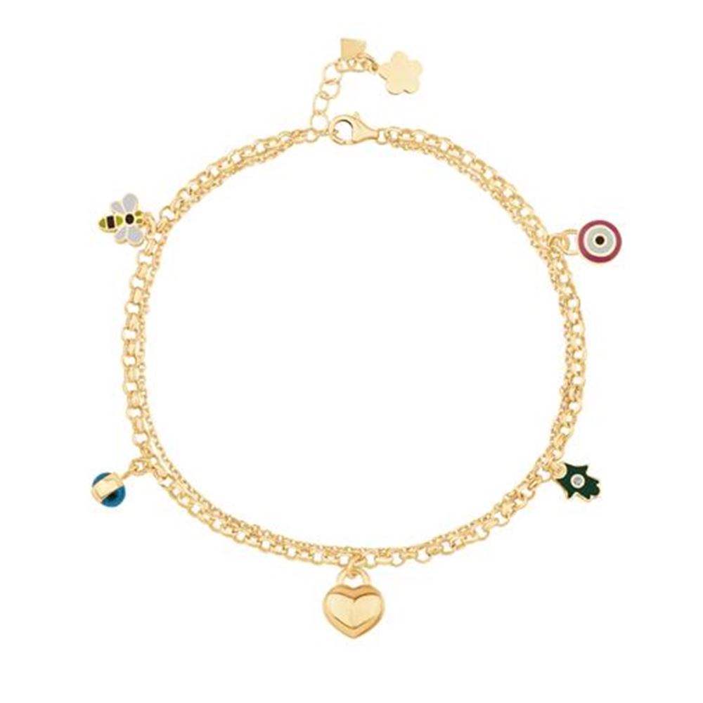 Kalp Şans Altın Halhal