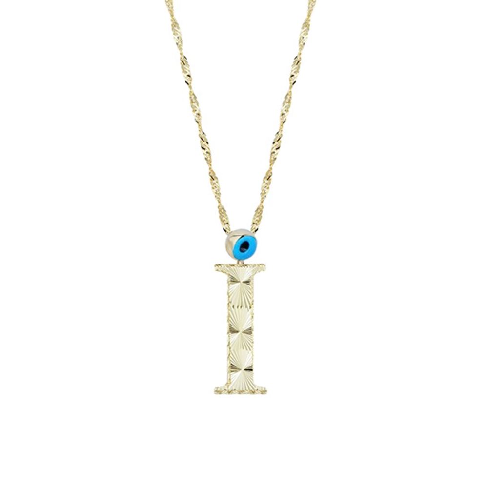 Altın İ Harf Kolye