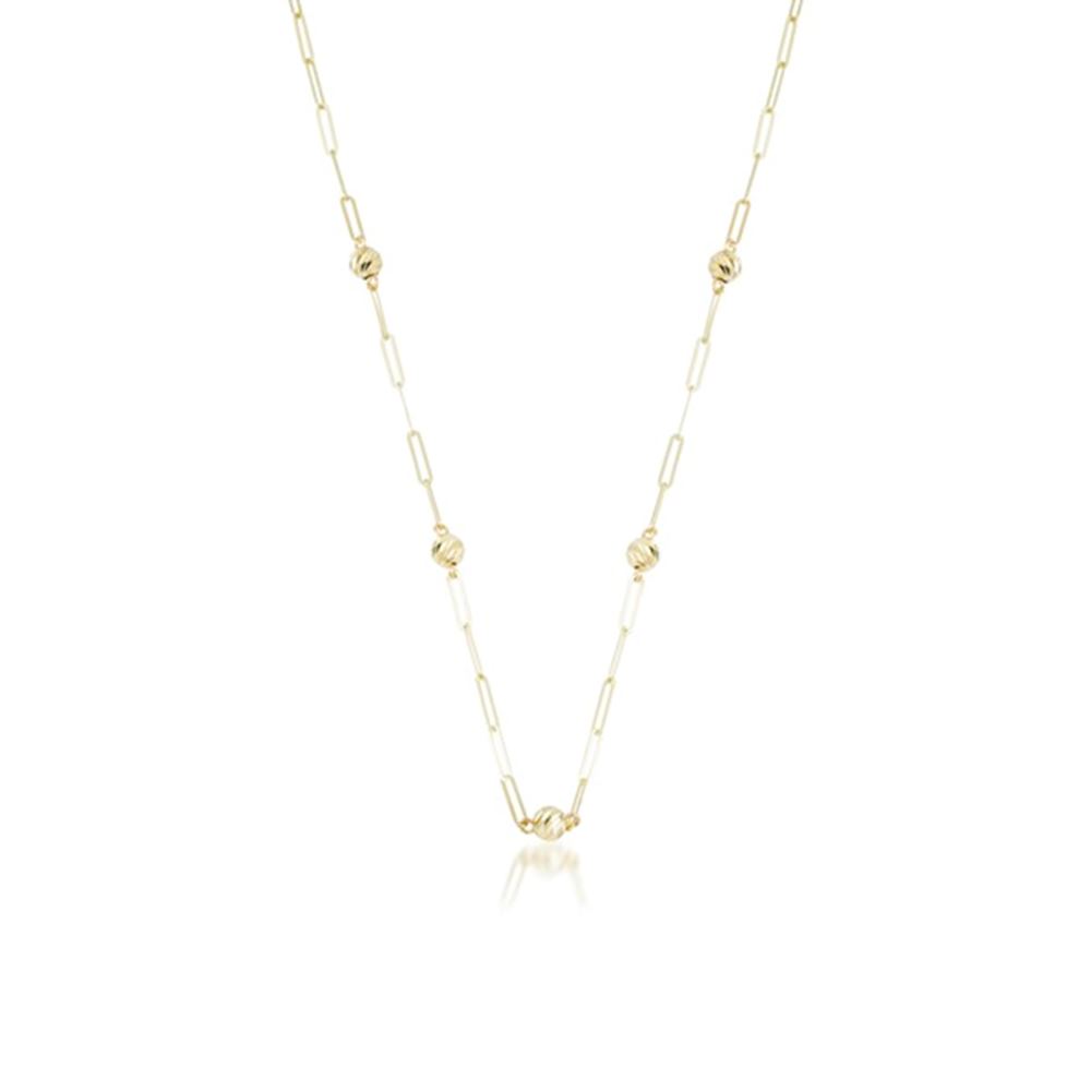 Top Top Altın Zincir Kolye