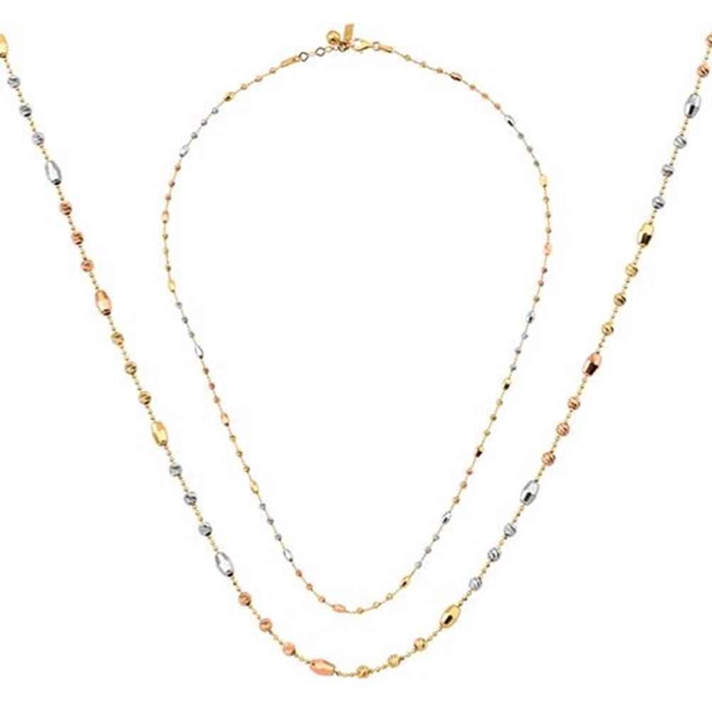 Silindir Top Altın Kolye