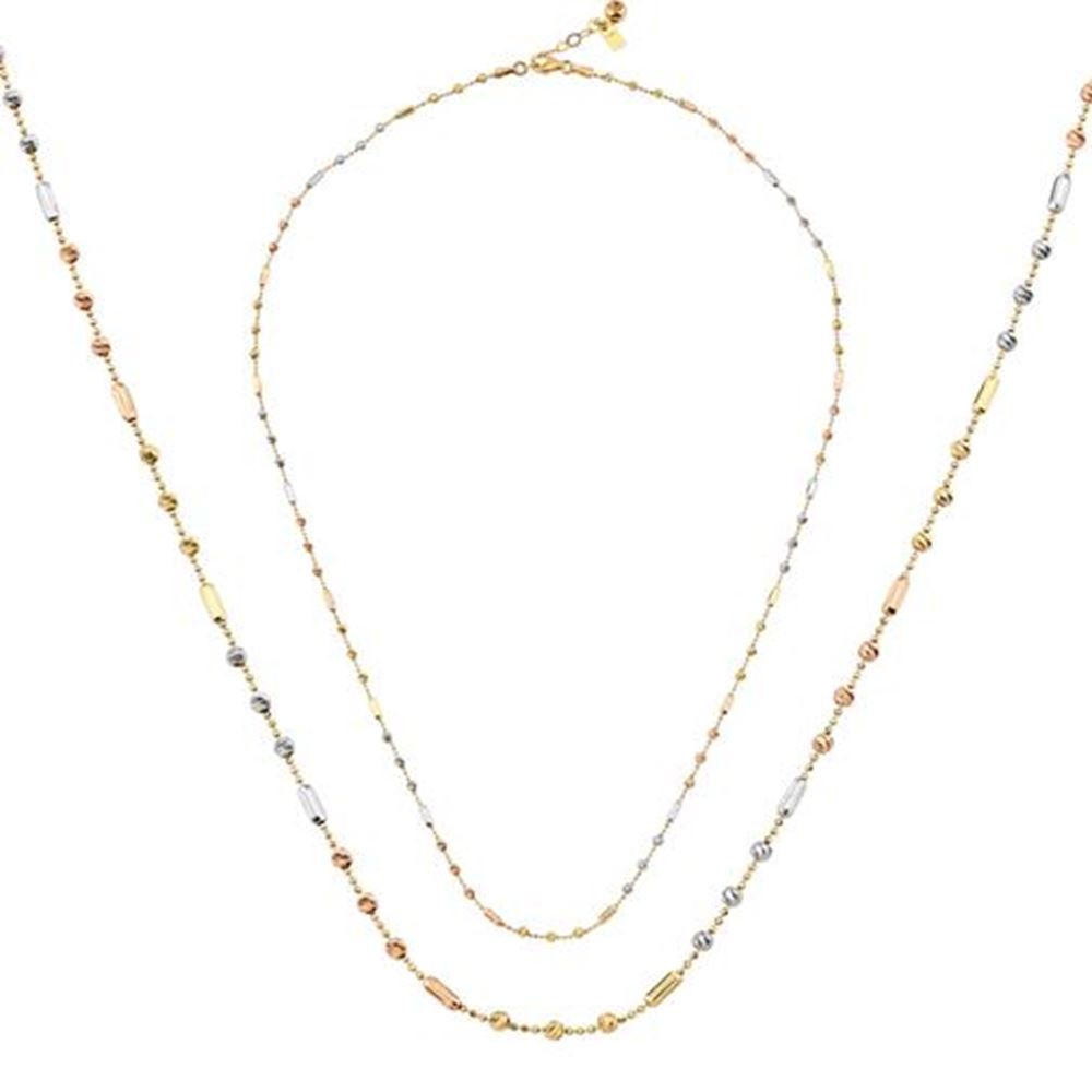 Kalemli Silindir Altın Kolye