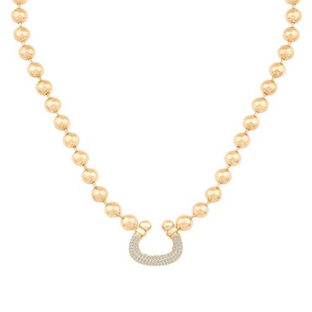 Top Zincirli U Form Kolye