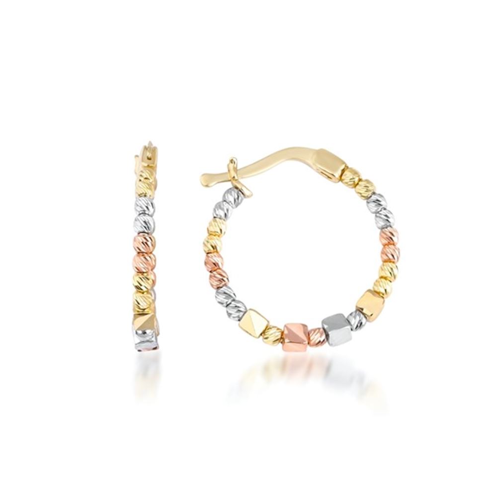 Üç Renk Küp Halka Küpe