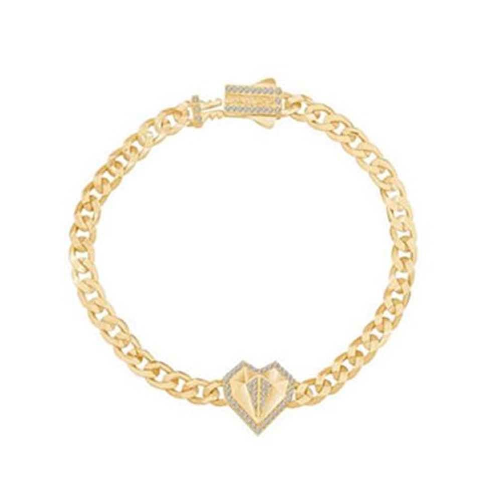 Taşlı Kalp Gurmet Bileklik