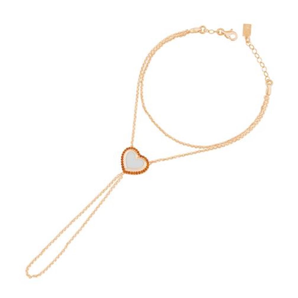 Turuncu Taşlı Kalp Şahmeran