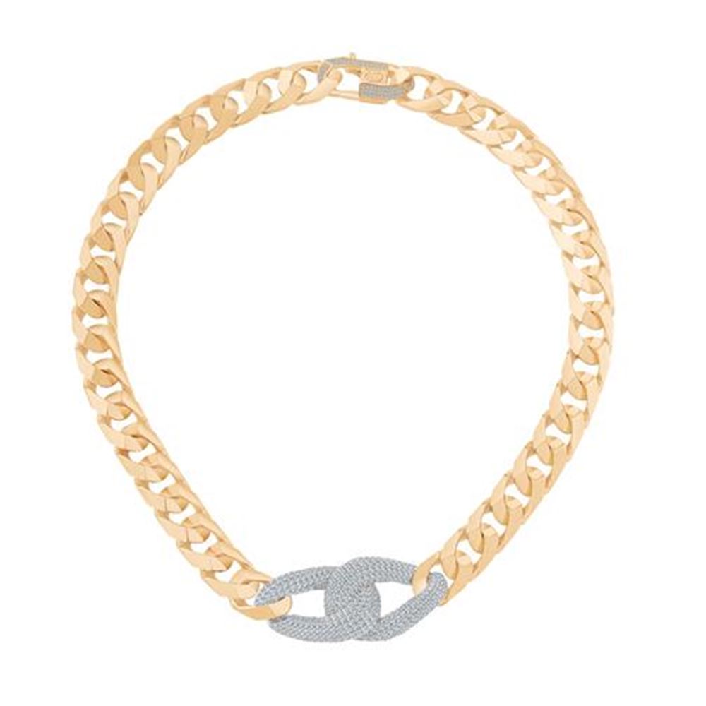 Taşlı Burgu Zincir Altın Set