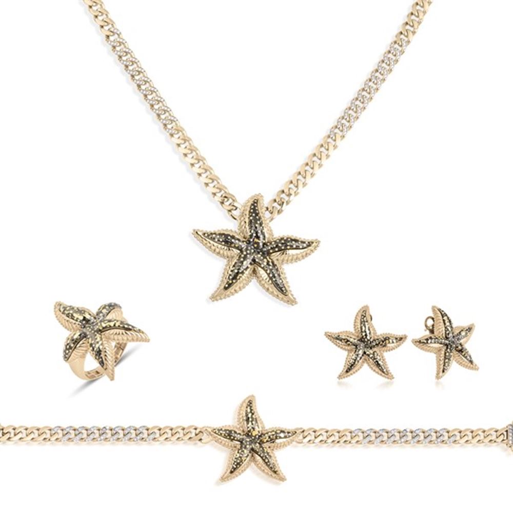 Siyah Karo Taşlı Gurmet Zincir