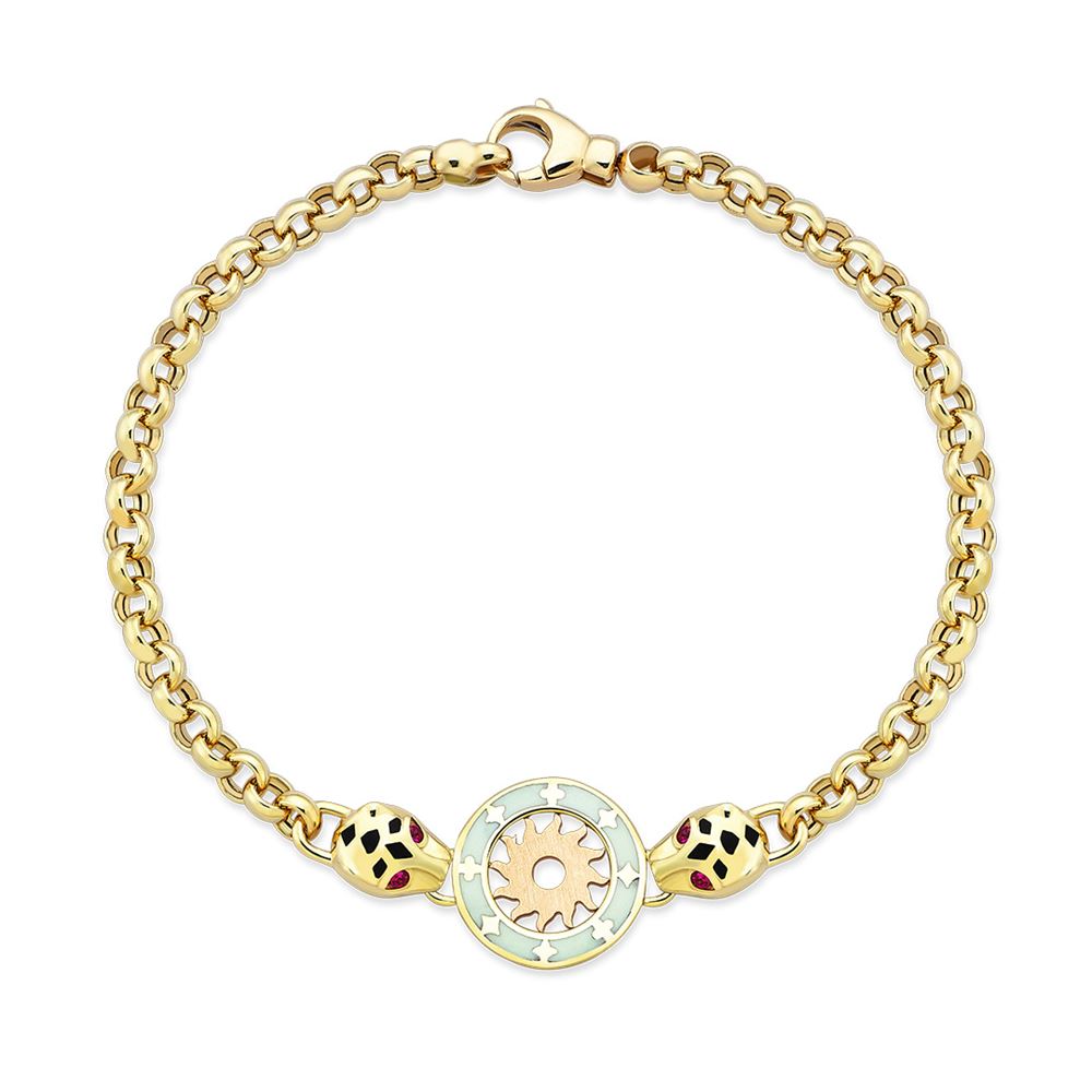 Altın Mineli Kaplan Bileklik