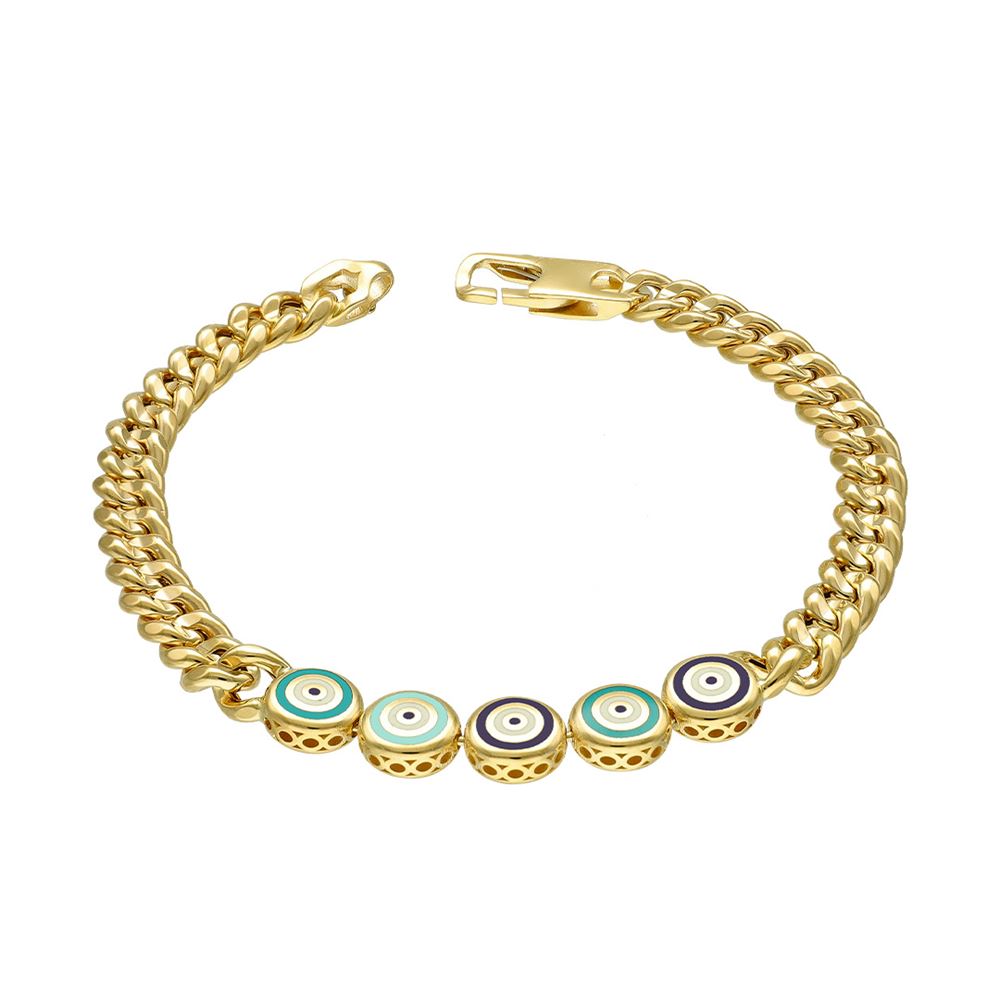 Fortuna Sarı Altın Mineli Bileklik