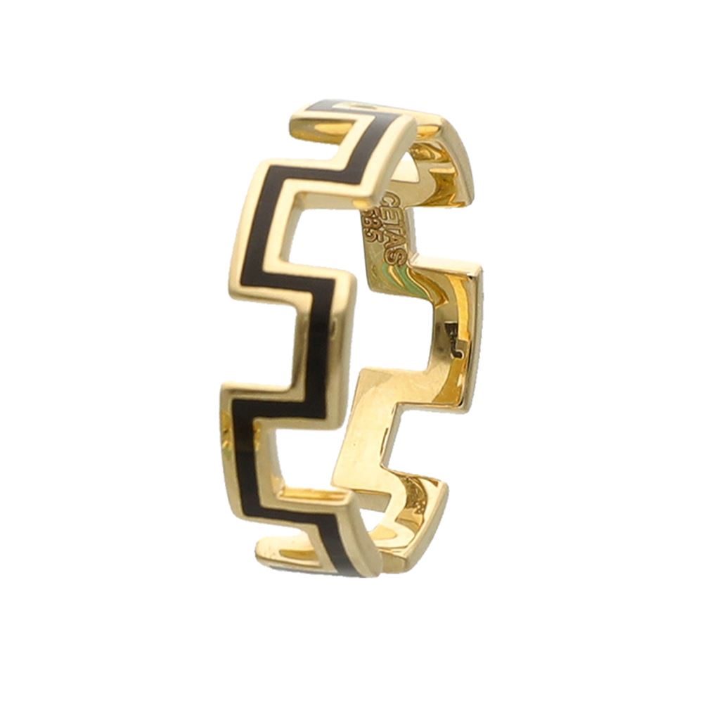 Minima Siyah Mineli Yüzük