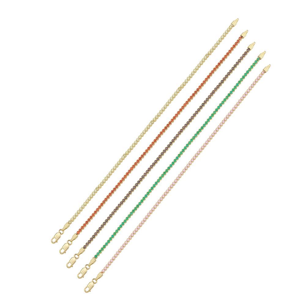 Suyolu Renkli Taşlı Bileklik