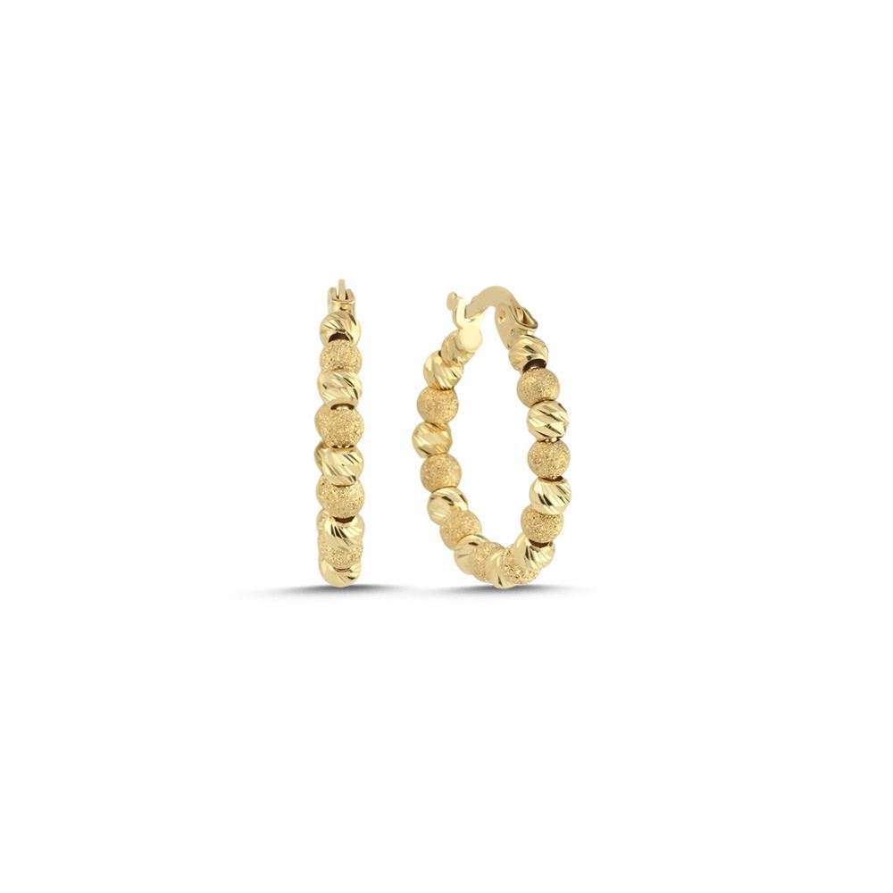 Dorika Toplu Orta Boy Küpe (2,2x2,2 cm 2,5 mm)