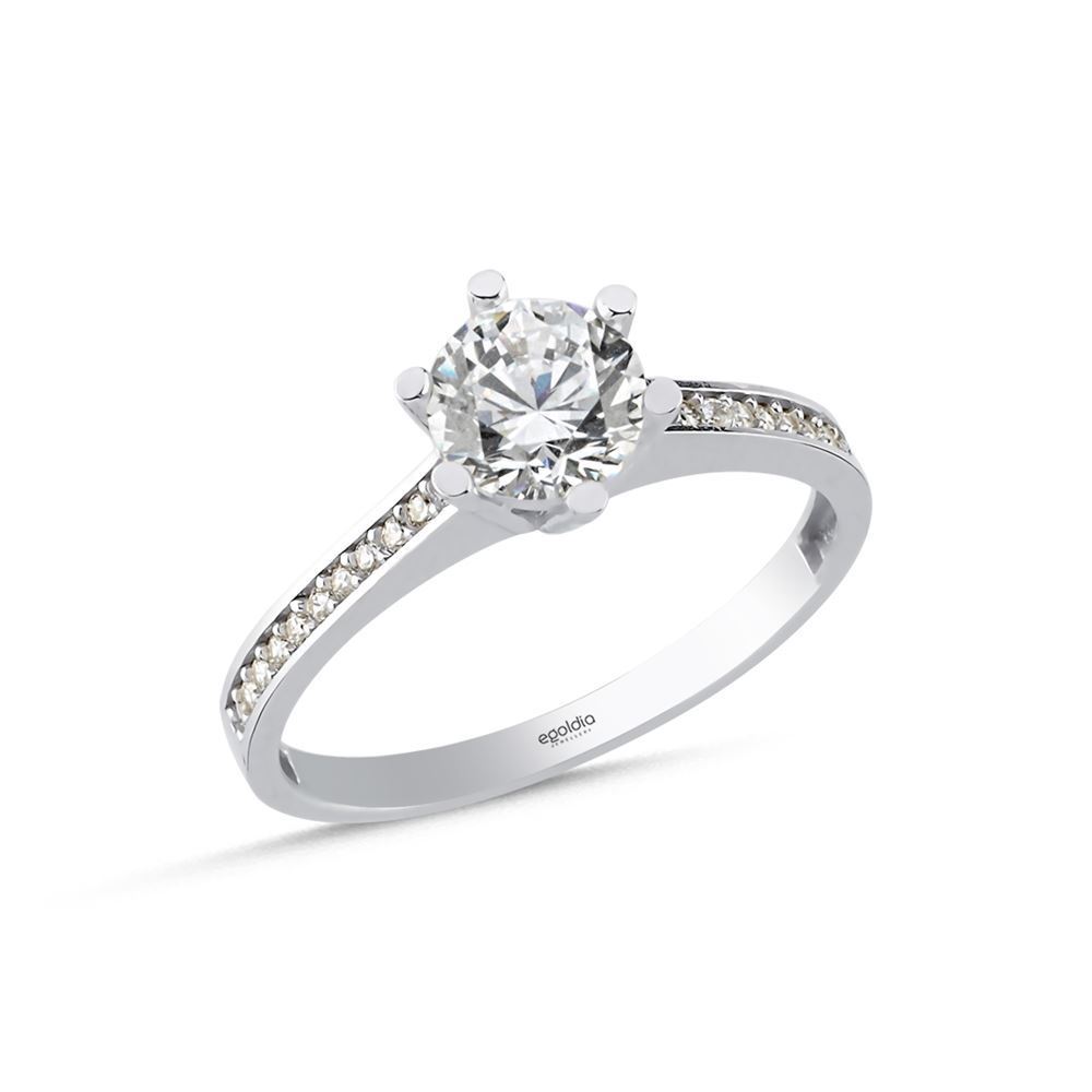 Altıgen Tektaş Yüzük