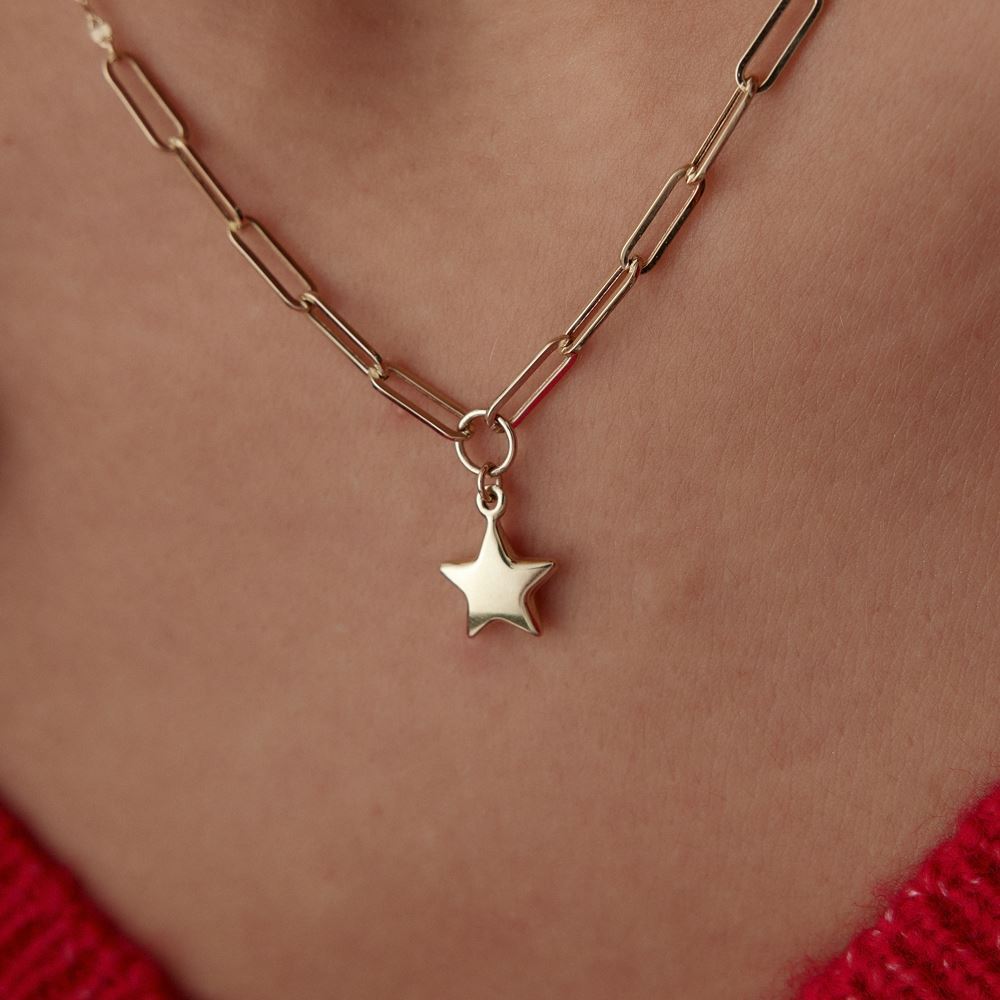 Kalp Ataç Pullu Kolye