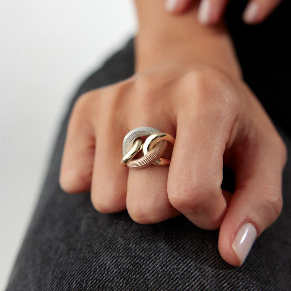 Üç Renk Halka Yüzük