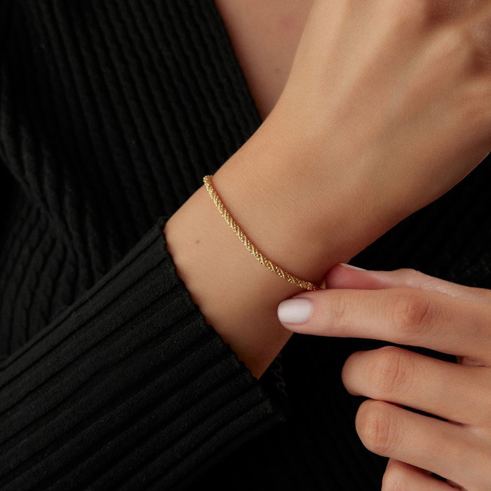 Kırmızı İtalyan Halat Bileklik